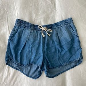 Anthropologie Chambray Shorts